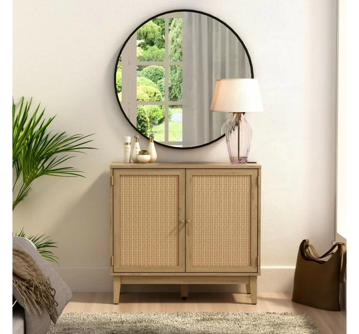 Anderson Teak Bodrum 31" Tall - 2 Door Accent Cabinet - Lifestyle Front