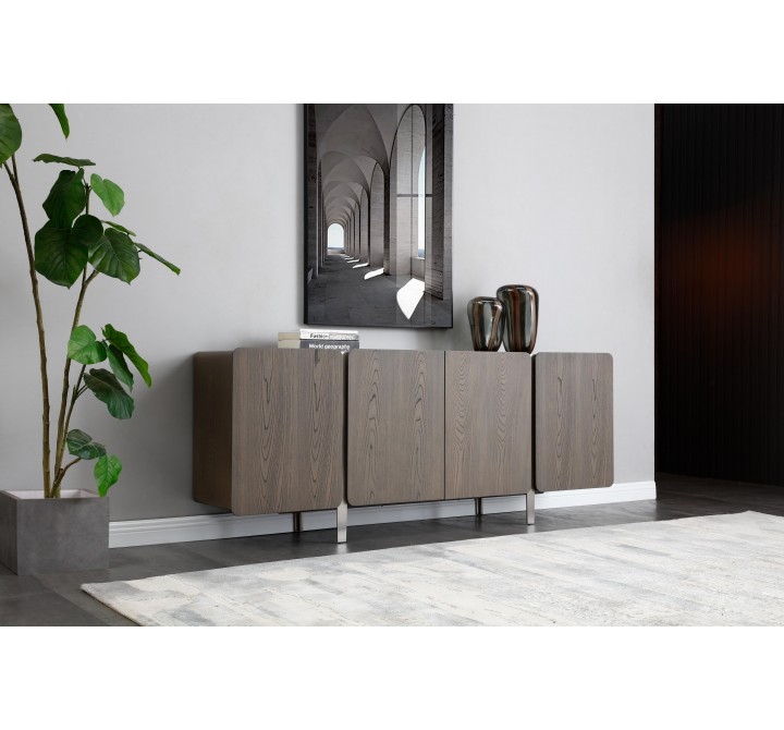 Elena Buffet in Gray-Lifestyle