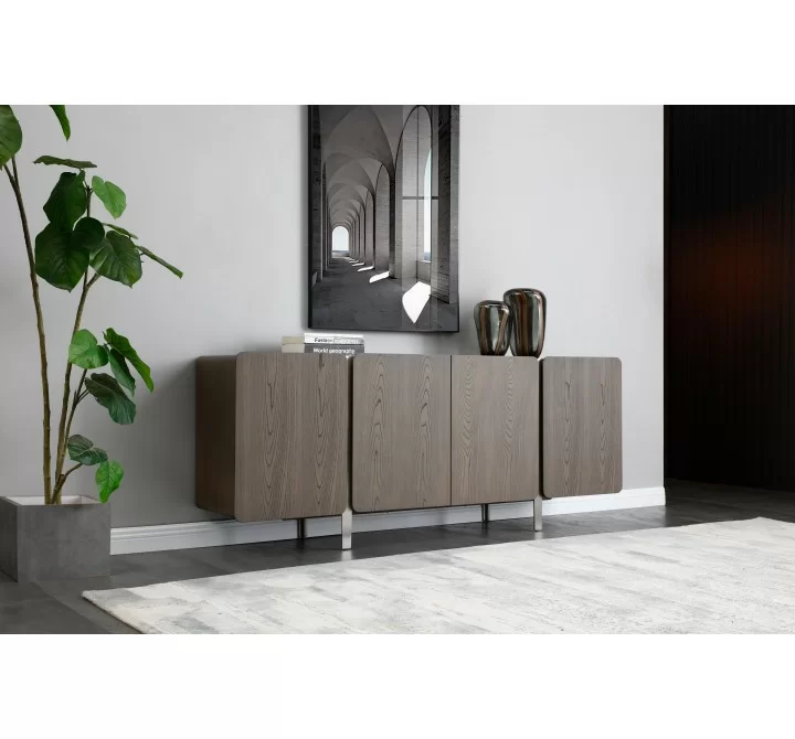 Elena Buffet in Gray-Lifestyle