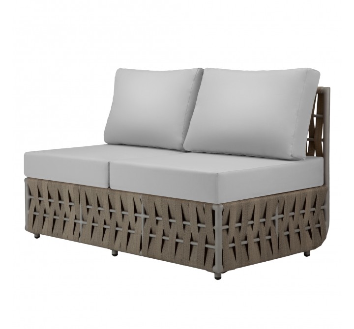 Source Furniture Scorpio Aluminum Armless Loveseat