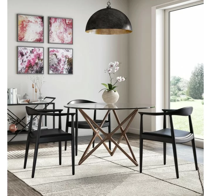 Aeon Star Triple X Dining Table Walnut