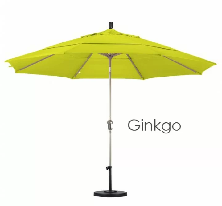 California Umbrella 11' Aluminum Market Umbrella Auto Tilt Champagne - Pacifica