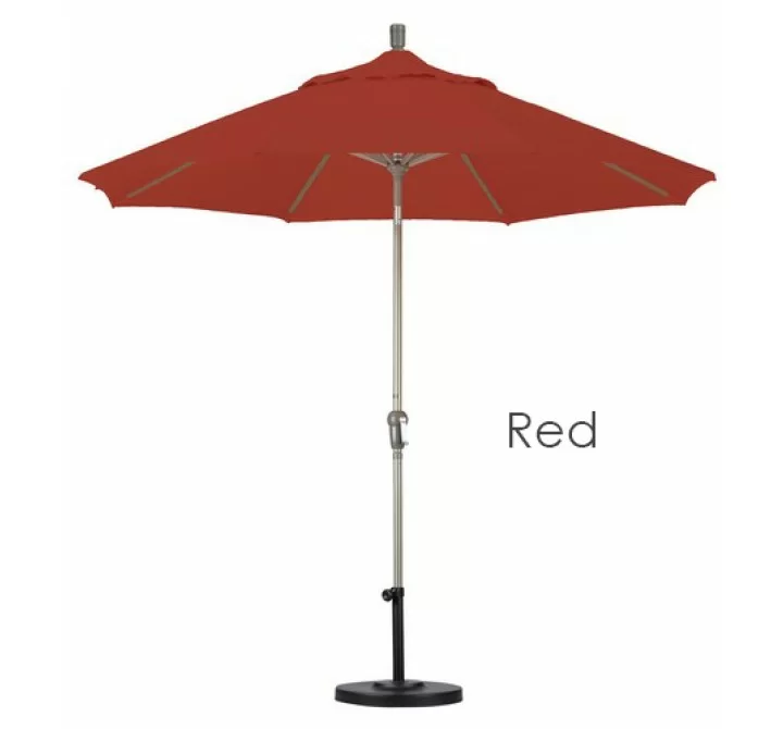 California Umbrella 9' Aluminum Market Umbrella Auto Tilt Champagne - Olefin