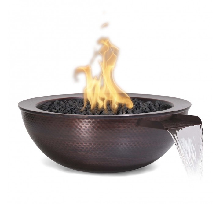 The Outdoor Plus Cazo Hammered Copper Fire & Water Bowl