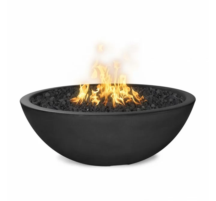 The Outdoor Plus 48" Sedona Concrete Narrow Ledge Fire Pit- Coffee