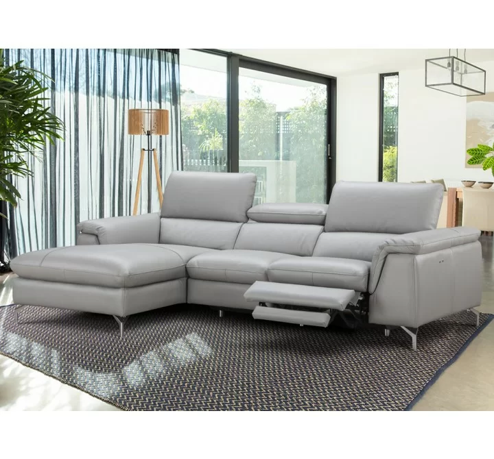 J&M Furniture Serena Premium Leather Sectional in Left Hand Facing