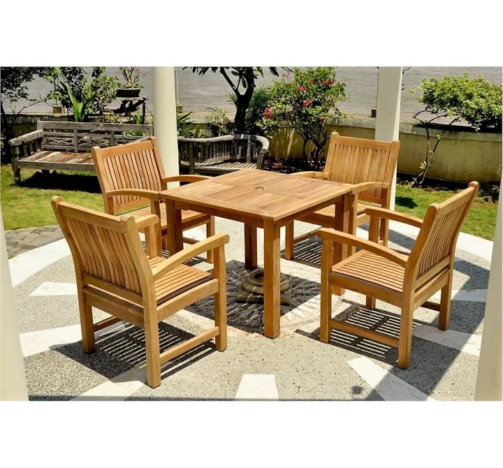 Anderson Teak Bahama Sahara 5-Pieces Bistro Table lifestyle