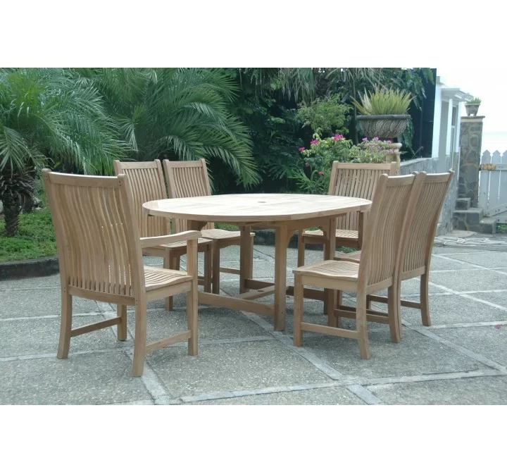 Anderson Teak Bahama Chicago 7-Pieces Dining Chair