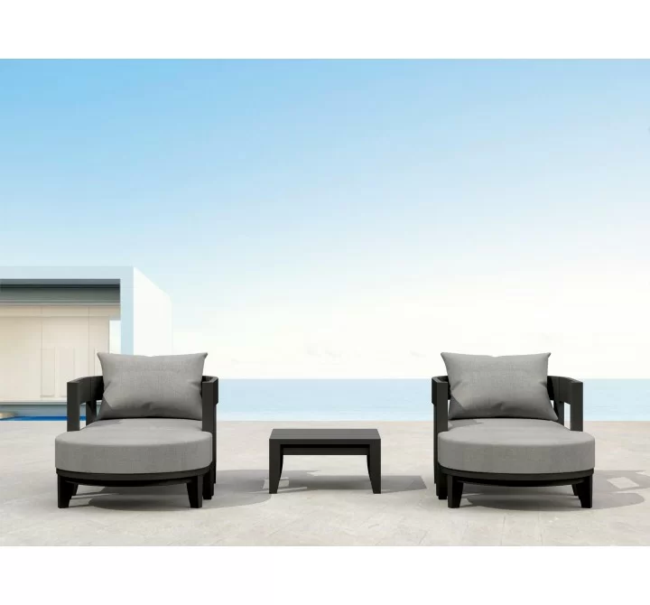 Anderson Teak SET-172 5-pc Coronado Aluminum Deep Seating Se