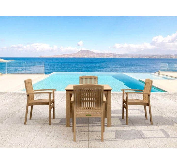 Anderson Teak SET-21 5-pc Bistro Table Set Outdoor