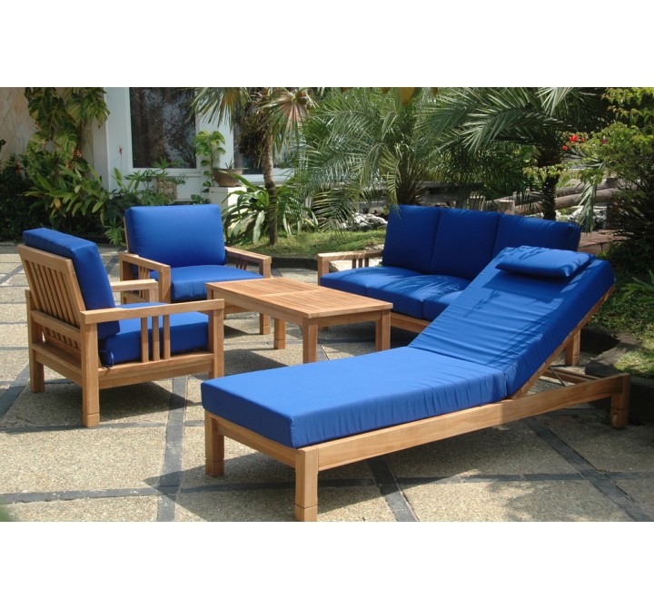 Anderson Teak SouthBay Deep Seating 6-Pieces Conversation Set B