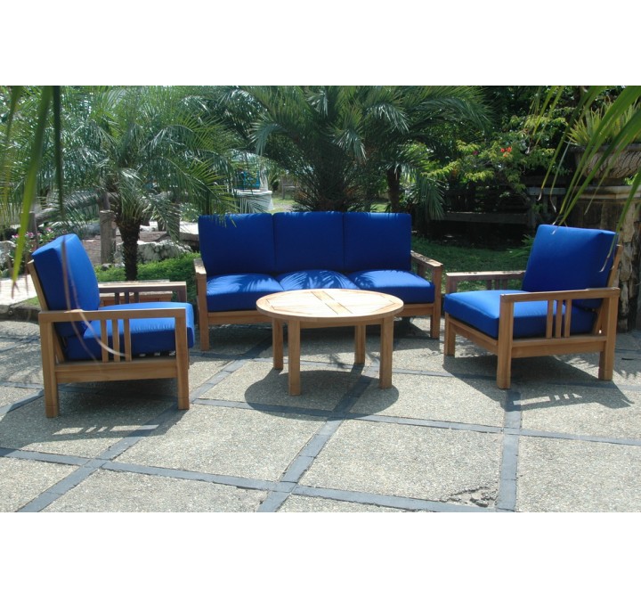 Anderson Teak SouthBay Deep Seating 5-Pieces Conversation Set C