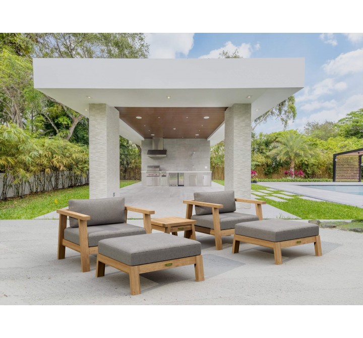 Anderson Teak 4-pc Palermo Deep Seating - Lifestyle