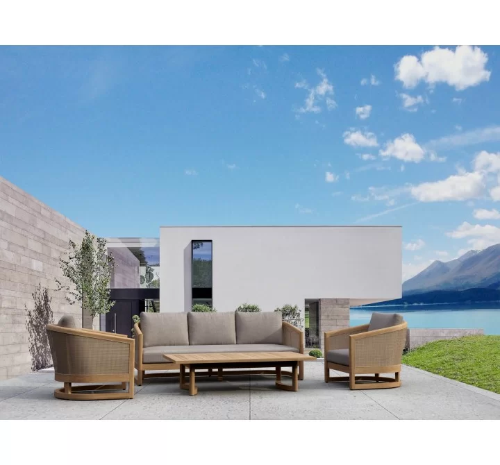 Anderson Teak 4-pc Catania Deep Seating Set Outdoor
