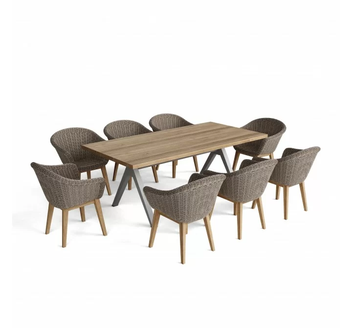 Anderson Teak 9-pc Alura Padua Dining Table Set