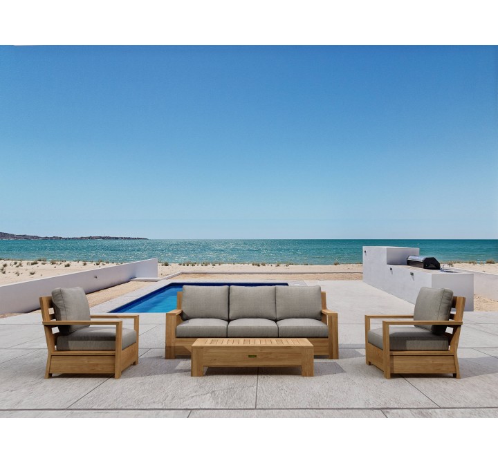Anderson Teak 4-pc Madera Deep Seating - Lifestyle
