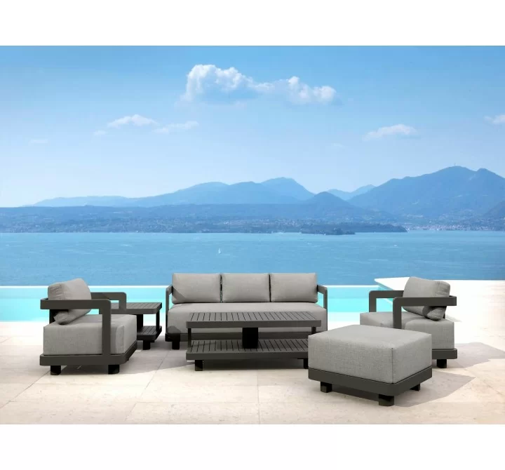 Anderson Teak AL 6-pc Granada Aluminum Deep Seating
