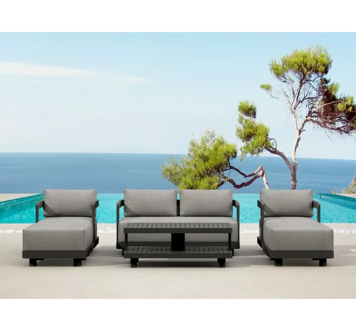 Anderson Teak SET-902-AL 6-pc Granada Aluminum Deep Seating