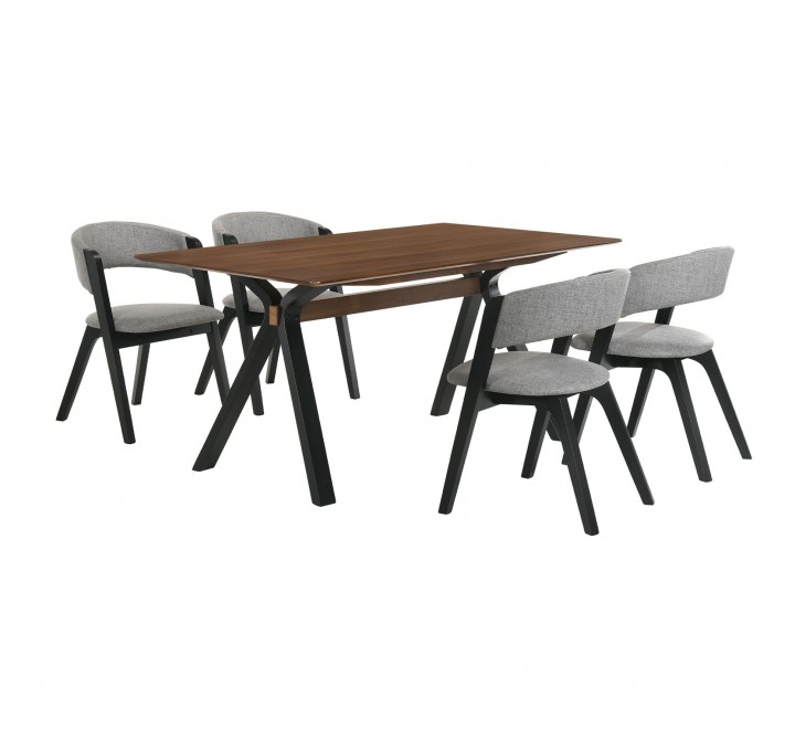 Laredo Rowan 5 Piece Black Dining Set