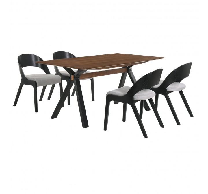 Laredo Polly 5 Piece Black Dining Set