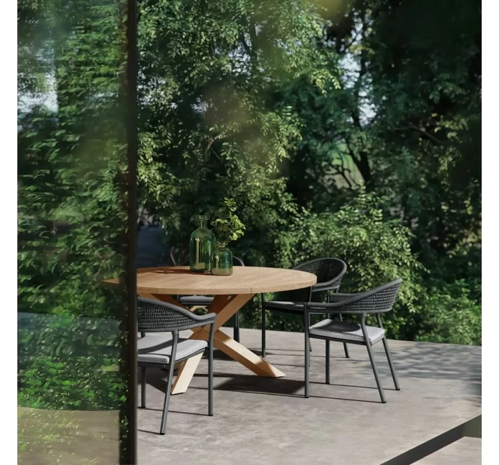 Azzurro Living Sicily 63 Round Dining Table 2