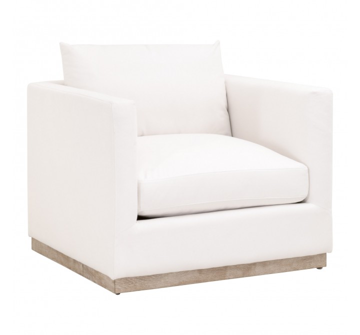 Essentials For Living Siena Plinth Base Sofa Chair - Front Side Angle