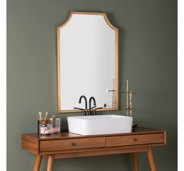 Simone Gold Wall Mirror - Lifestyle