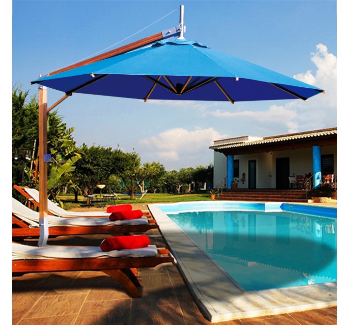 Bambrella Sirocco Side Wind 10' Round - Lifestyle