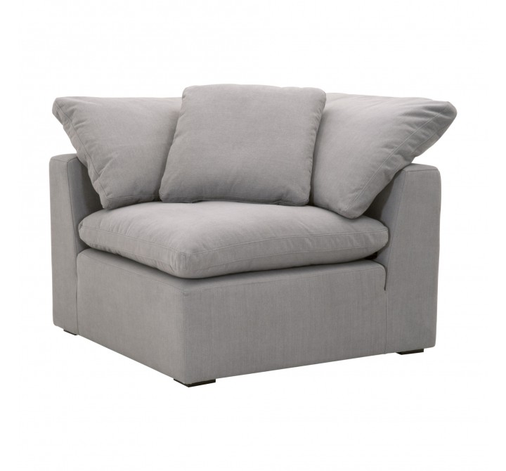 Sky Modular Corner Chair - Peyton Slate - Front Side Angle