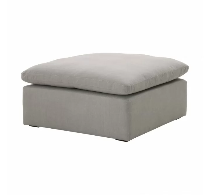 Essentials For Living Sky Modular Ottoman - Peyton Slate - Front Side Angle