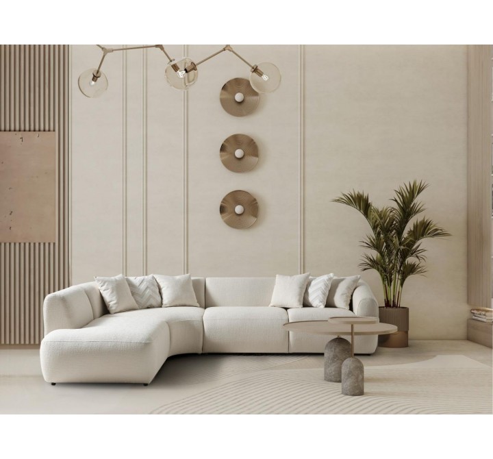 Larissa Sectional in White-Lifestyle 1