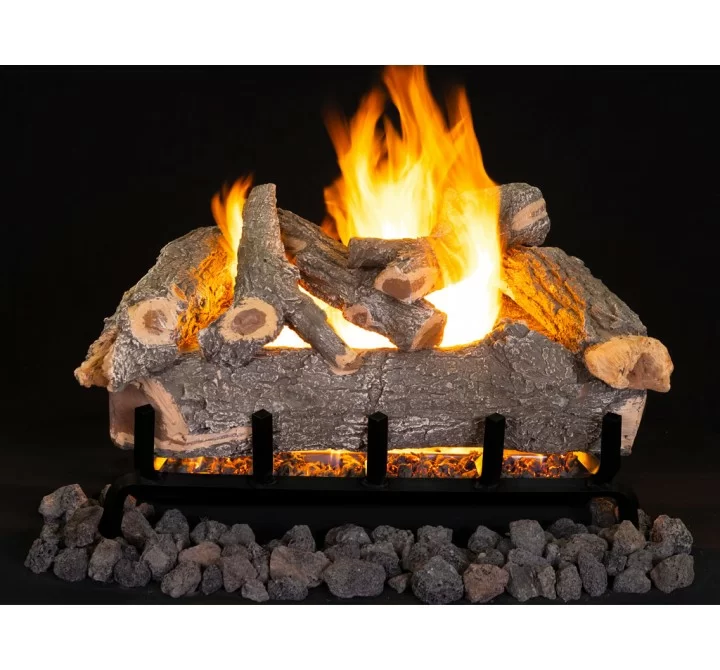 Superior Fireplaces 24" Smoky Weathered Oak Logs 7 pcs Set