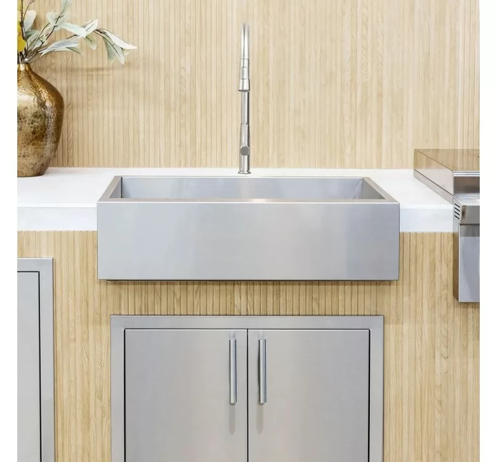 Summerset Grills 32 Farmhouse Sink - Kitchen INstalled