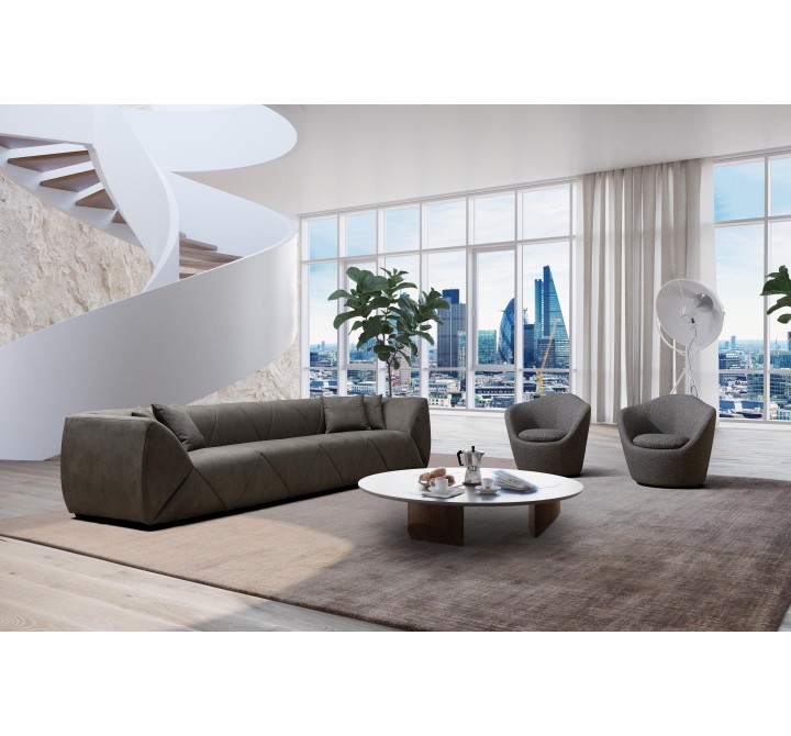 Quarry Sofa in Dark Gray- Lifestyle