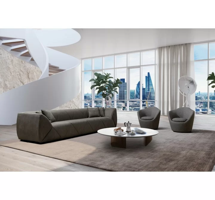 Quarry Sofa in Dark Gray- Lifestyle