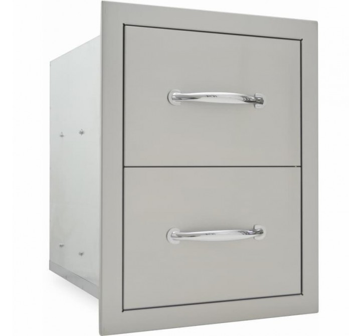 Sole Gourmet 20" x 15" Double Lined Enclosed Double Drawer