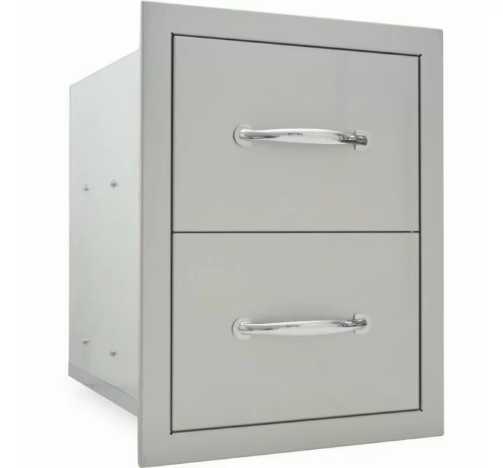 Sole Gourmet 20" x 15" Double Lined Enclosed Double Drawer