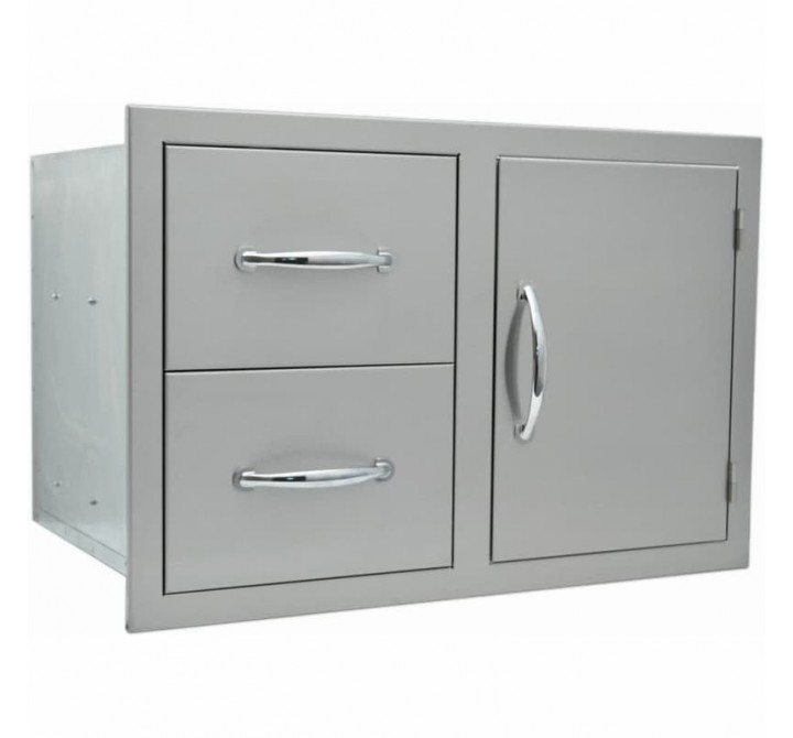 Sole Gourmet 20" x 30" Double Lined Enclosed Door and Drawer Combo