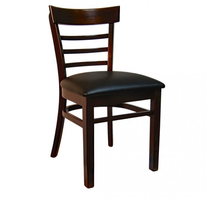H&D Seating Steakhouse Style Wood Chair - Dark Walnut