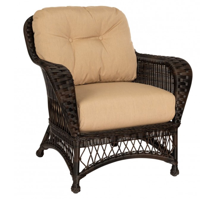 Woodard Sommerwind Lounge Chair in Chocolate