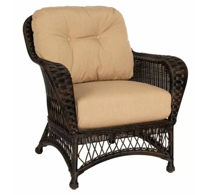 Woodard Sommerwind Lounge Chair in Chocolate