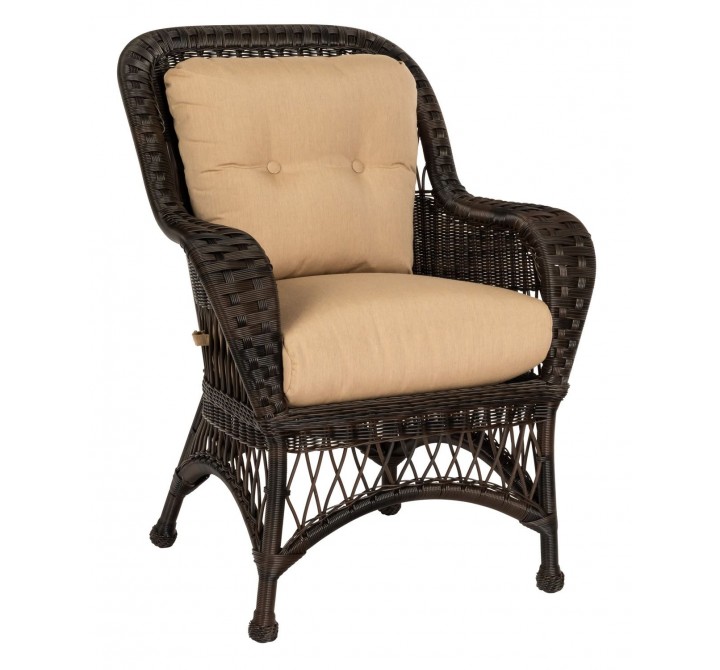 Woodard Sommerwind Dining Chair in Coffee