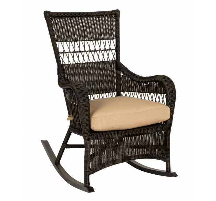Woodard Sommerwind Rocker in Coffee