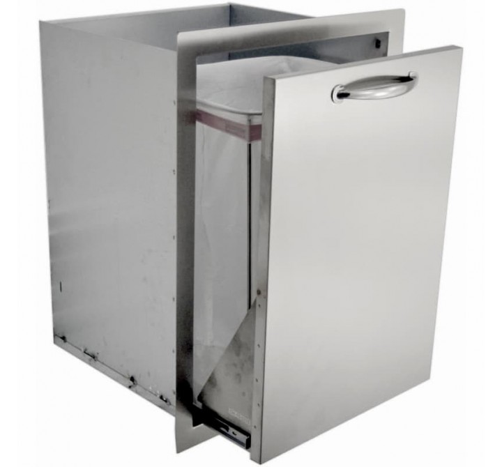 Sole Gourmet 25"x17" Trash Drawer For BBQ Islands RTD-1 SS