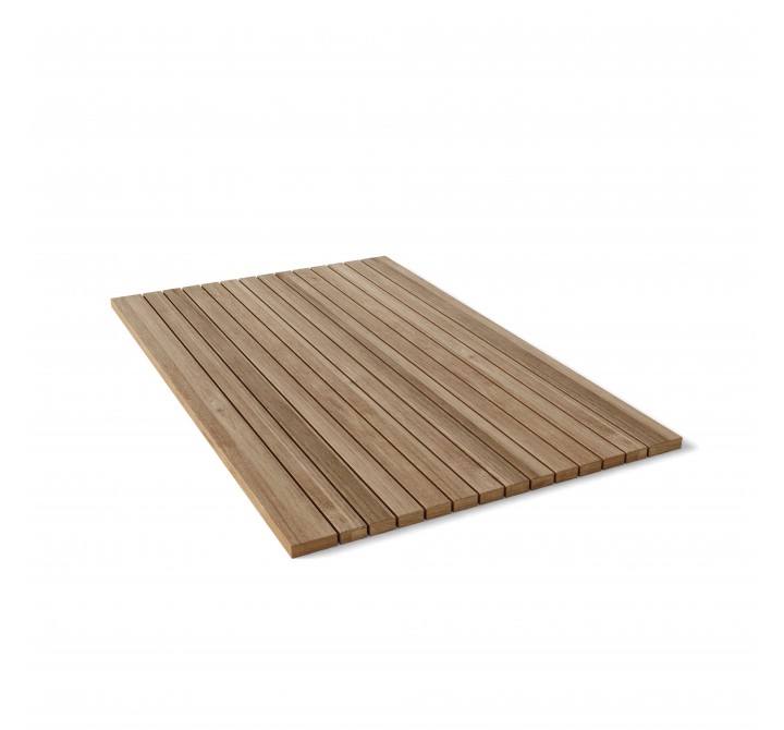 Rectangular Shower Mat Roll It & Go! - Placed
