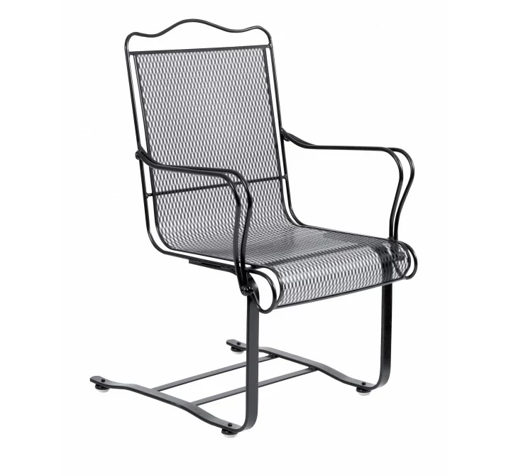 Woodard Tucson High-Back Spring Base Chair - Angled