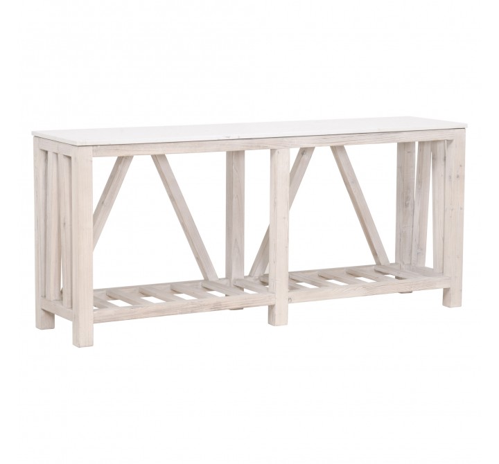 Essentials For Living Spruce Console Table - Front Side Angle