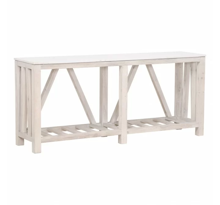 Essentials For Living Spruce Console Table - Front Side Angle