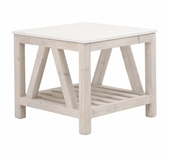 Essentials For Living Spruce End Table - Front Side Angle