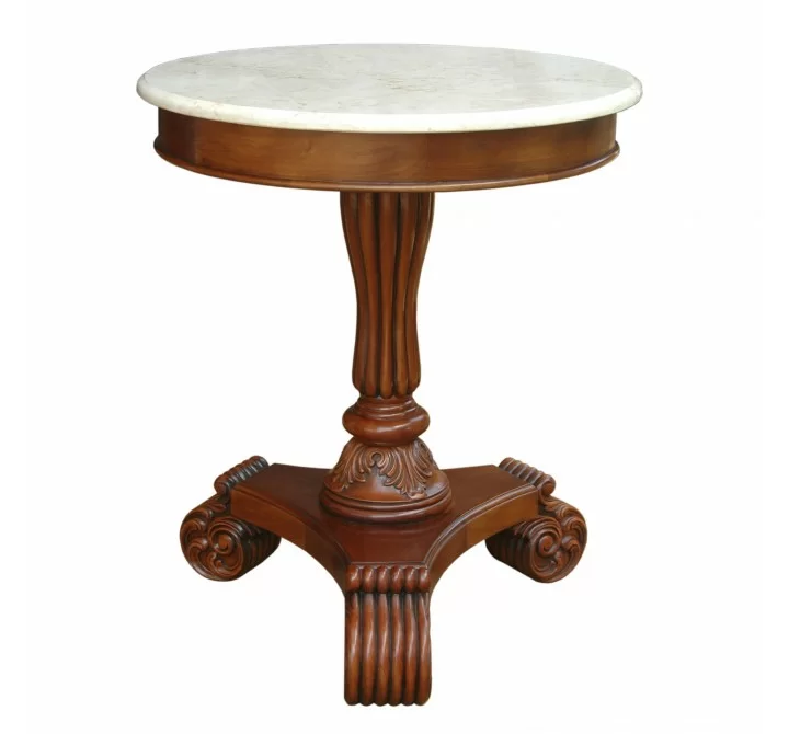 Anderson Teak Bella Side Table w/ Marble Top 1